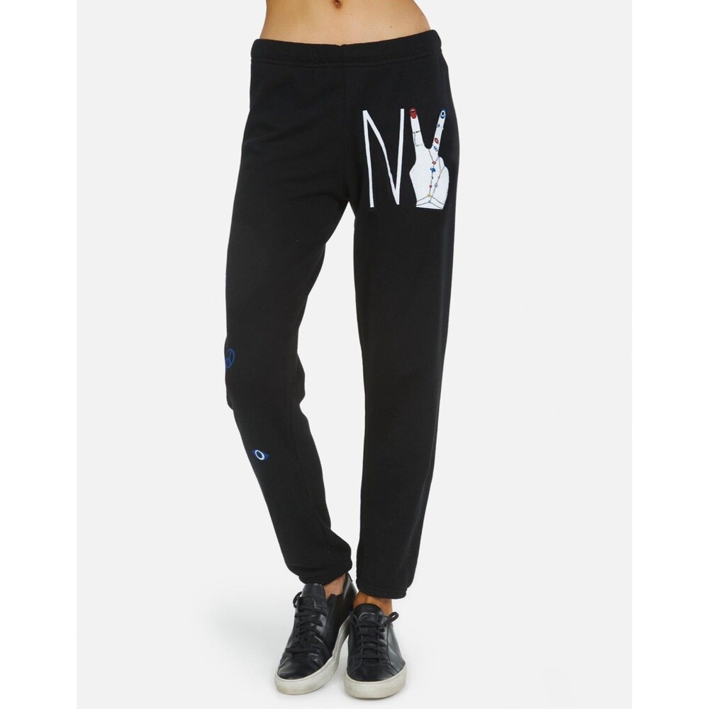 Lauren Moshi Brynn NY Hand Elements Sweatpants Women's Medium black